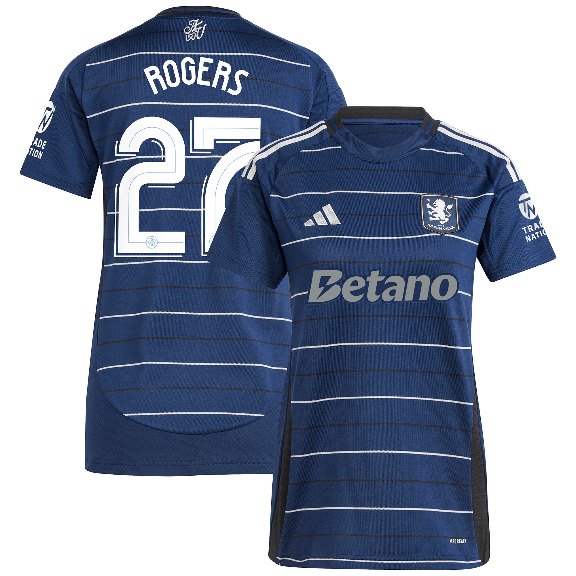aston villa adidas third shirt 2024-25 – womens with rogers 27 cup printing Collection | Aston Villa Football Kits and Shirts
