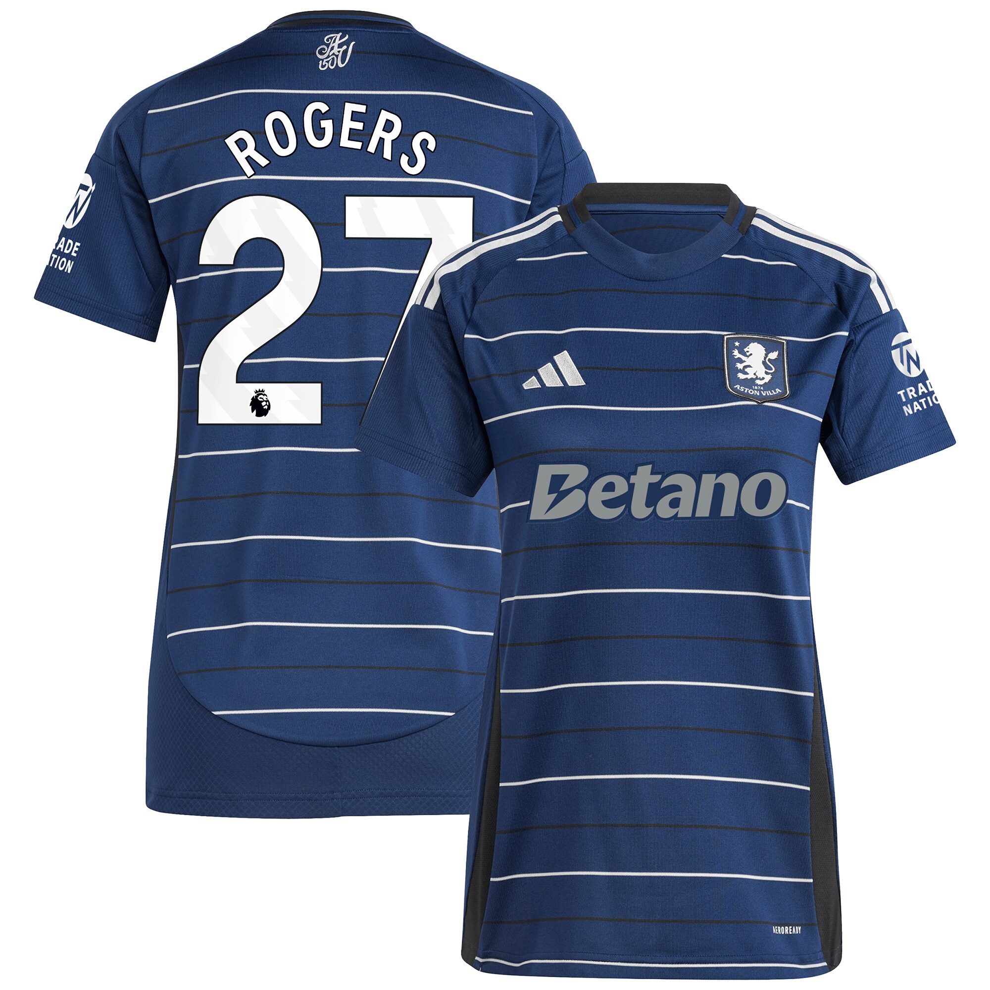 aston villa adidas third shirt 2024-25 – womens with rogers 27 printing Collection | Aston Villa Football Kits and Shirts