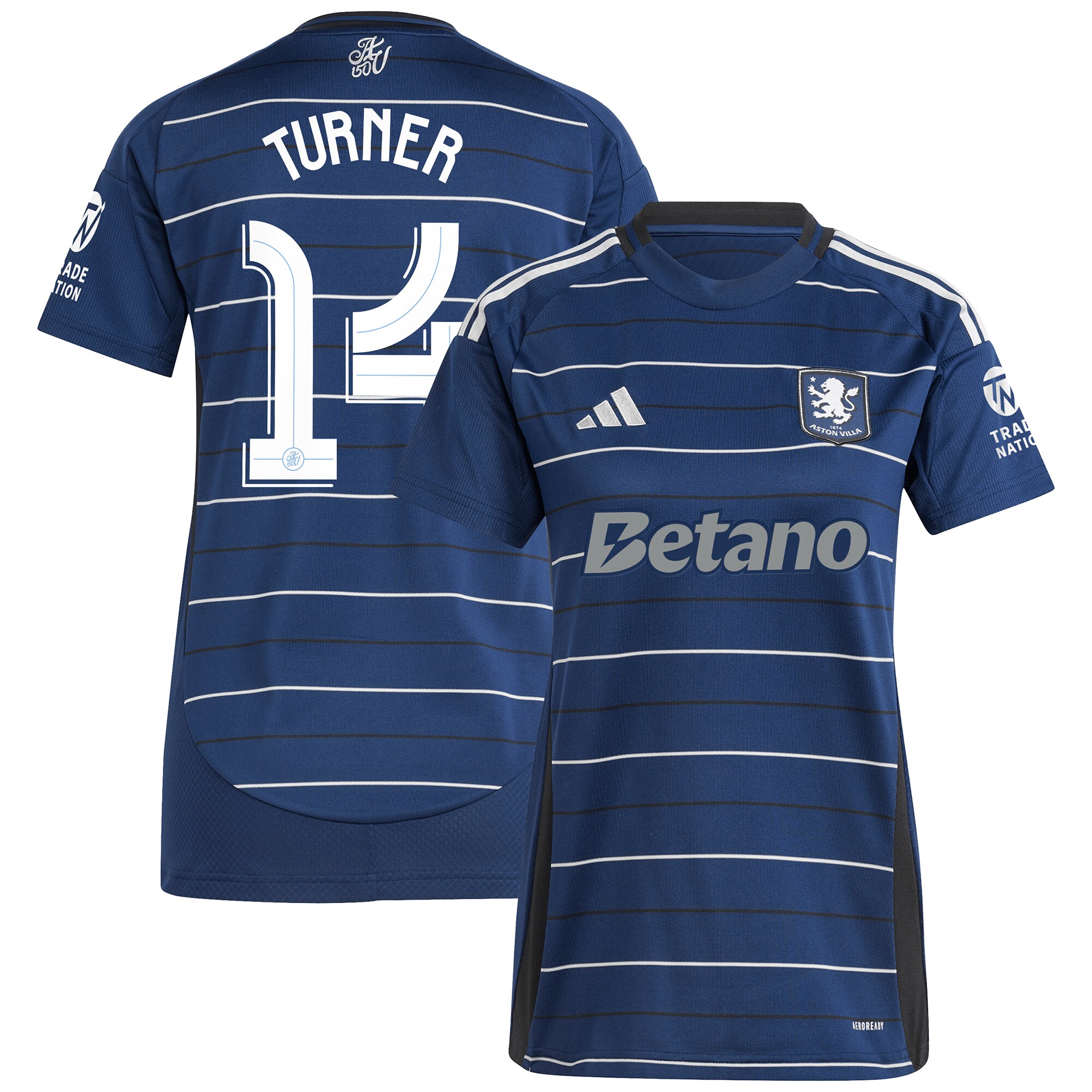 aston villa adidas third shirt 2024-25 – womens with turner 14 cup printing Collection | Aston Villa Football Kits and Shirts