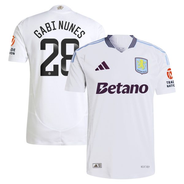 aston villa adidas wsl away authentic shirt 2024-25 with gabi nunes 28 printing Collection | Aston Villa Football Kits and Shirts