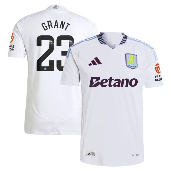 aston villa adidas wsl away authentic shirt 2024-25 with grant 23 printing Collection | Aston Villa Football Kits and Shirts