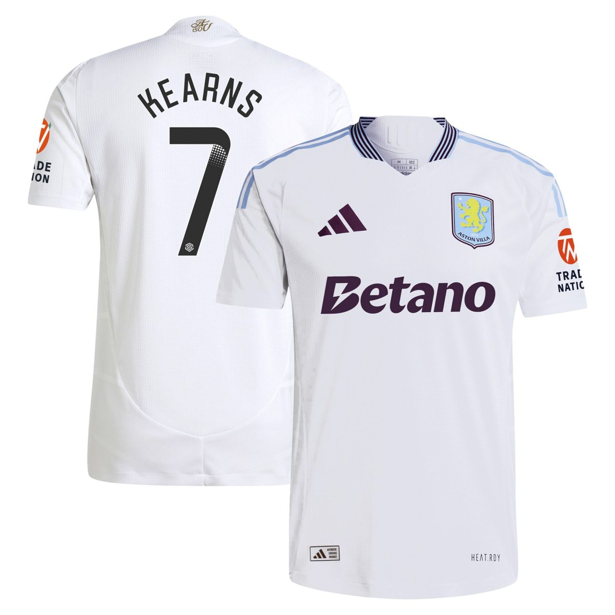 aston villa adidas wsl away authentic shirt 2024-25 with kearns 7 printing Collection | Aston Villa Football Kits and Shirts