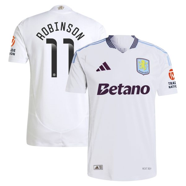 aston villa adidas wsl away authentic shirt 2024-25 with robinson 11 printing Collection | Aston Villa Football Kits and Shirts