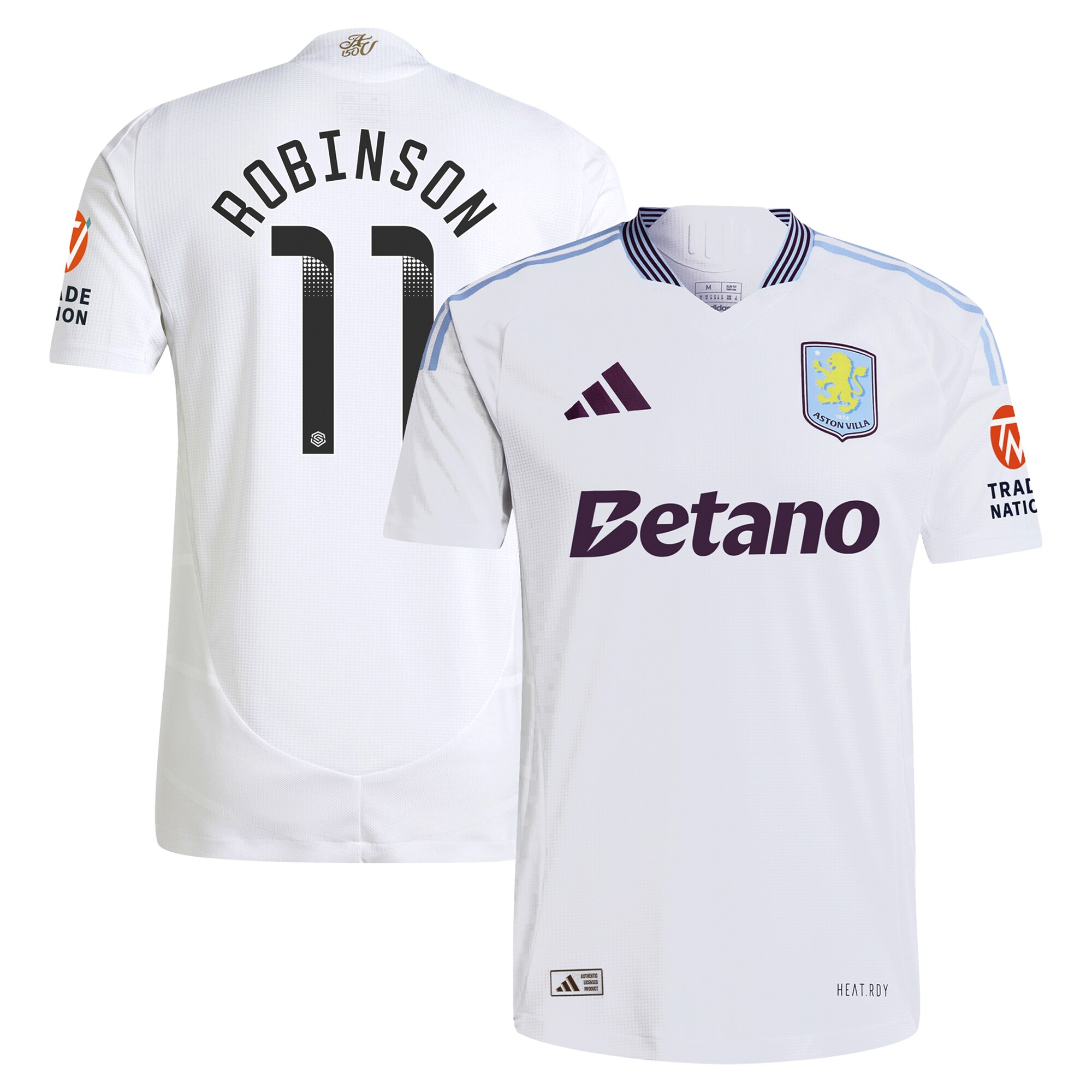 aston villa adidas wsl away authentic shirt 2024-25 with robinson 11 printing Collection | Aston Villa Football Kits and Shirts