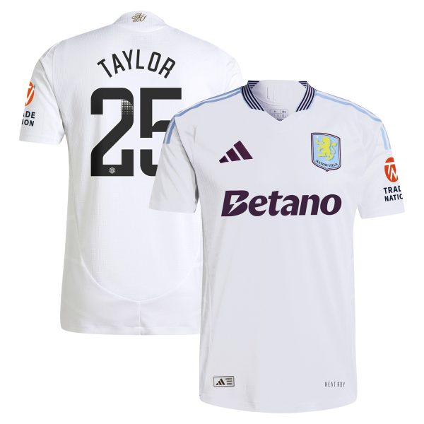 aston villa adidas wsl away authentic shirt 2024-25 with taylor 25 printing Collection | Aston Villa Football Kits and Shirts