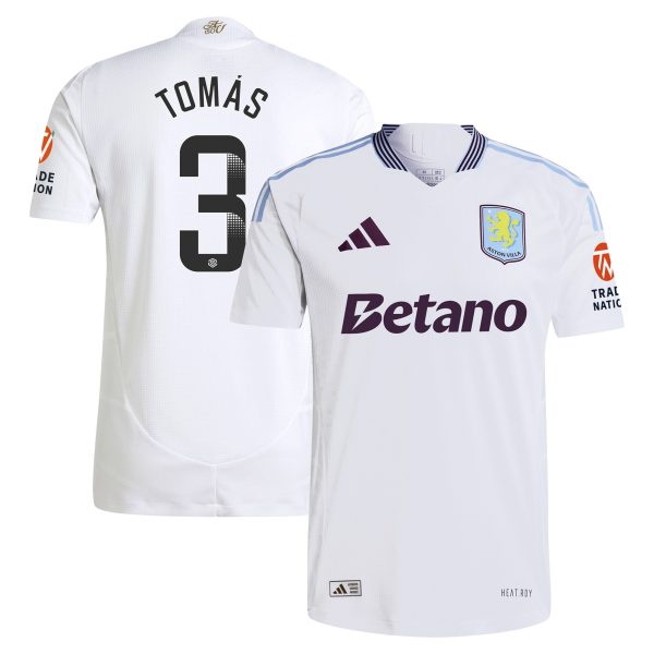aston villa adidas wsl away authentic shirt 2024-25 with tomás 3 printing Collection | Aston Villa Football Kits and Shirts