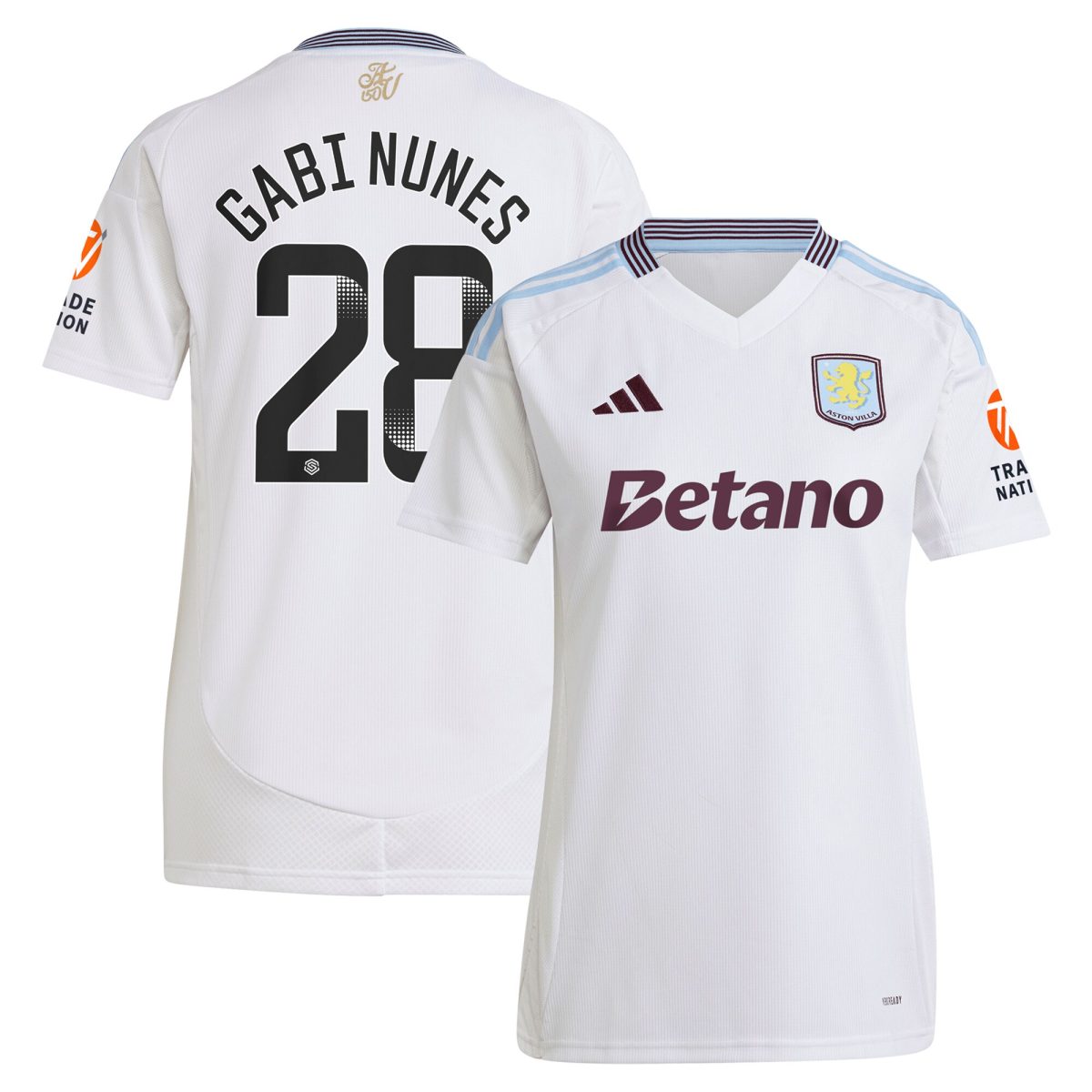aston villa adidas wsl away shirt 2024-25 – womens with gabi nunes 28 printing Collection | Aston Villa Football Kits and Shirts