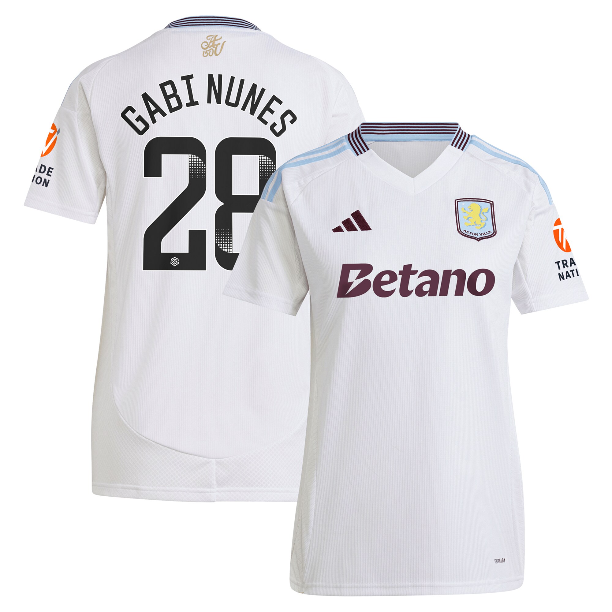 aston villa adidas wsl away shirt 2024-25 – womens with gabi nunes 28 printing Collection | Aston Villa Football Kits and Shirts