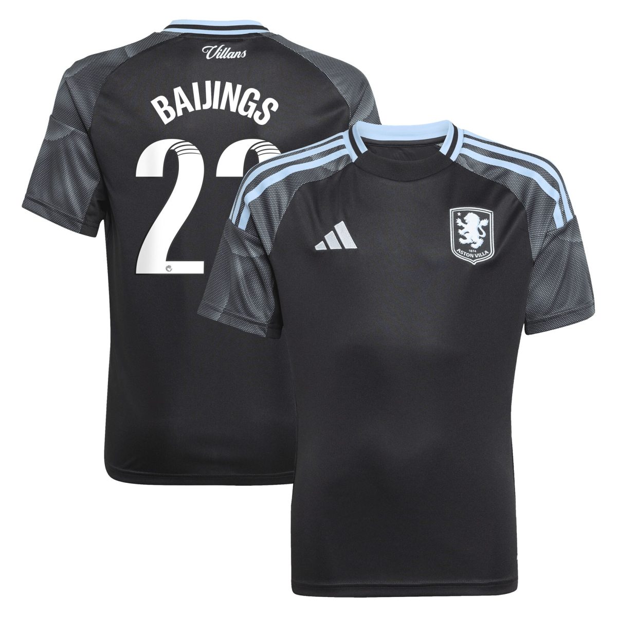 aston villa adidas wsl away shirt 2025-26 – kids with baijings 22 printing Collection | Aston Villa Football Kits and Shirts