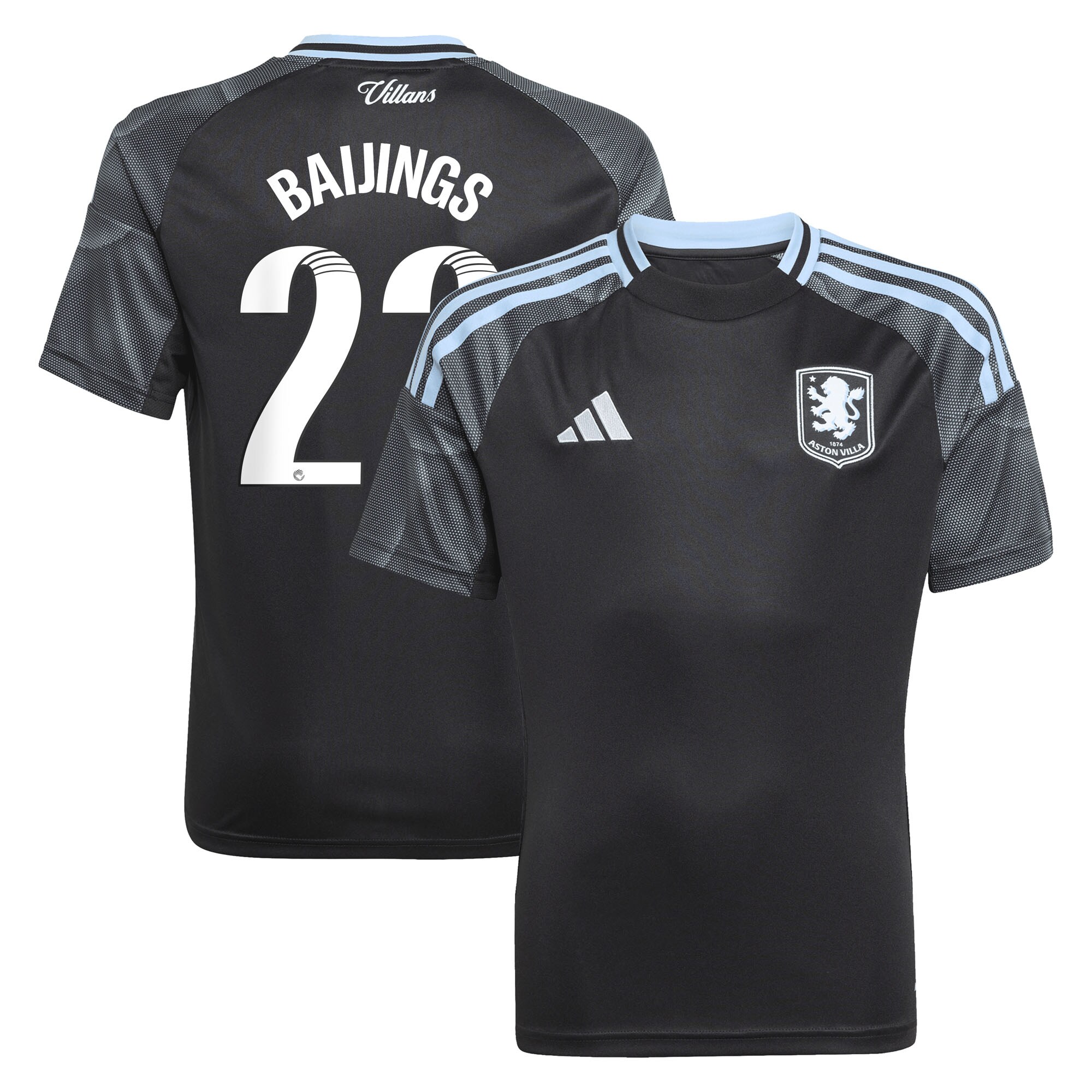 aston villa adidas wsl away shirt 2025-26 – kids with baijings 22 printing Collection | Aston Villa Football Kits and Shirts
