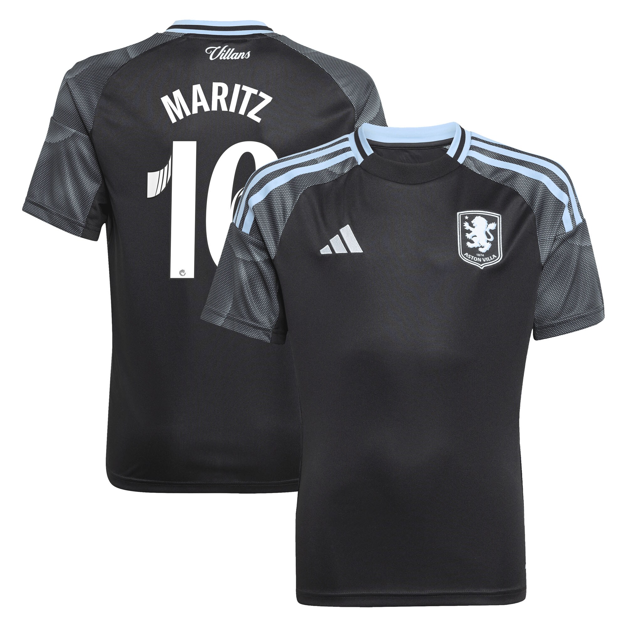 aston villa adidas wsl away shirt 2025-26 – kids with maritz 16 printing Collection | Aston Villa Football Kits and Shirts