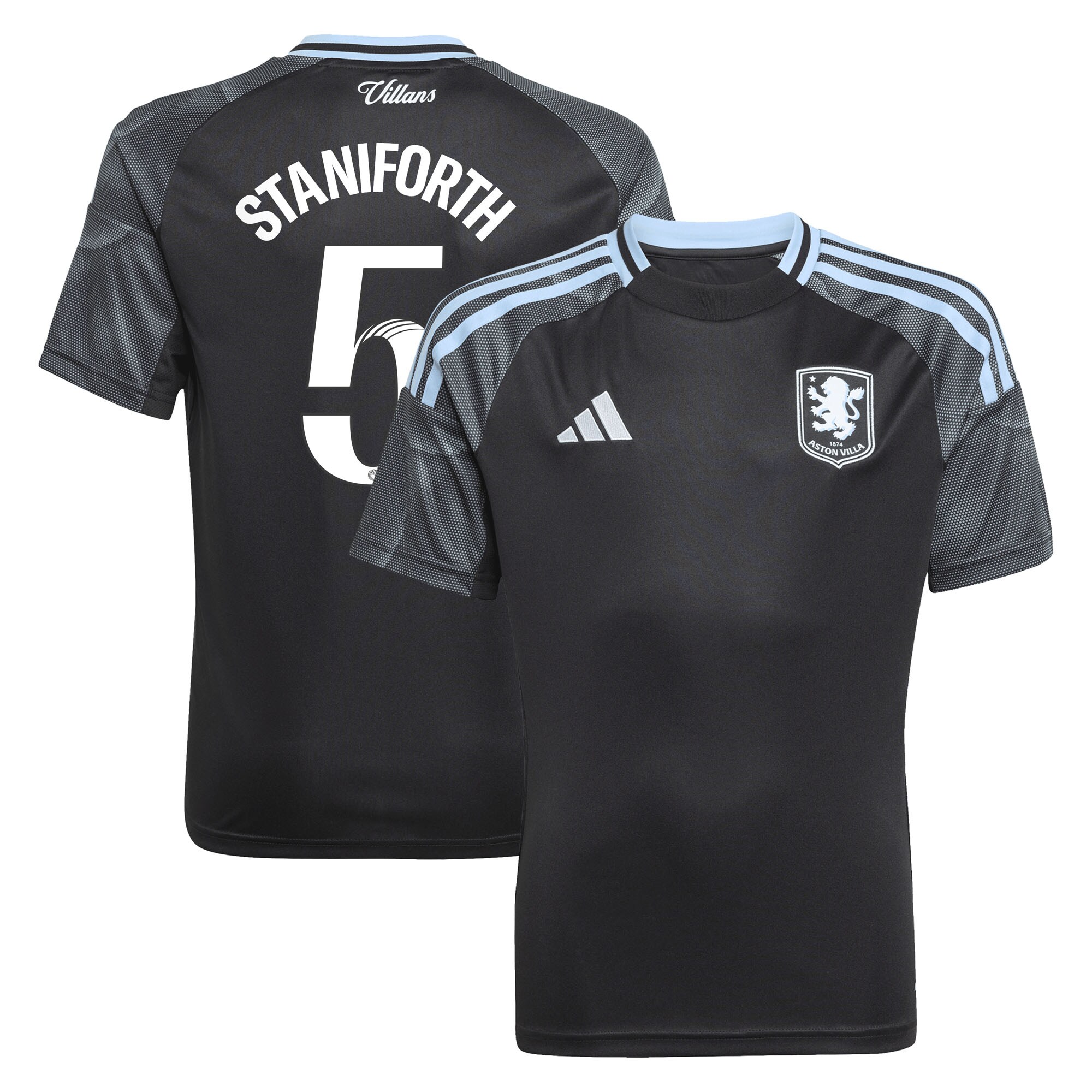 aston villa adidas wsl away shirt 2025-26 – kids with staniforth 5 printing Collection | Aston Villa Football Kits and Shirts