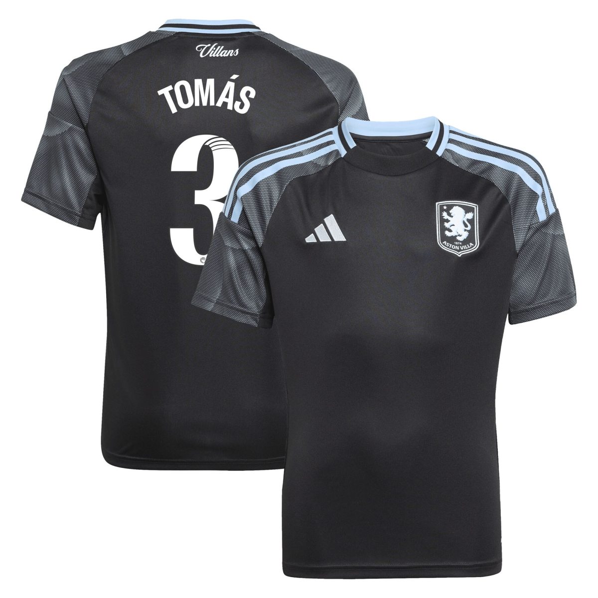 aston villa adidas wsl away shirt 2025-26 – kids with tomás 3 printing Collection | Aston Villa Football Kits and Shirts