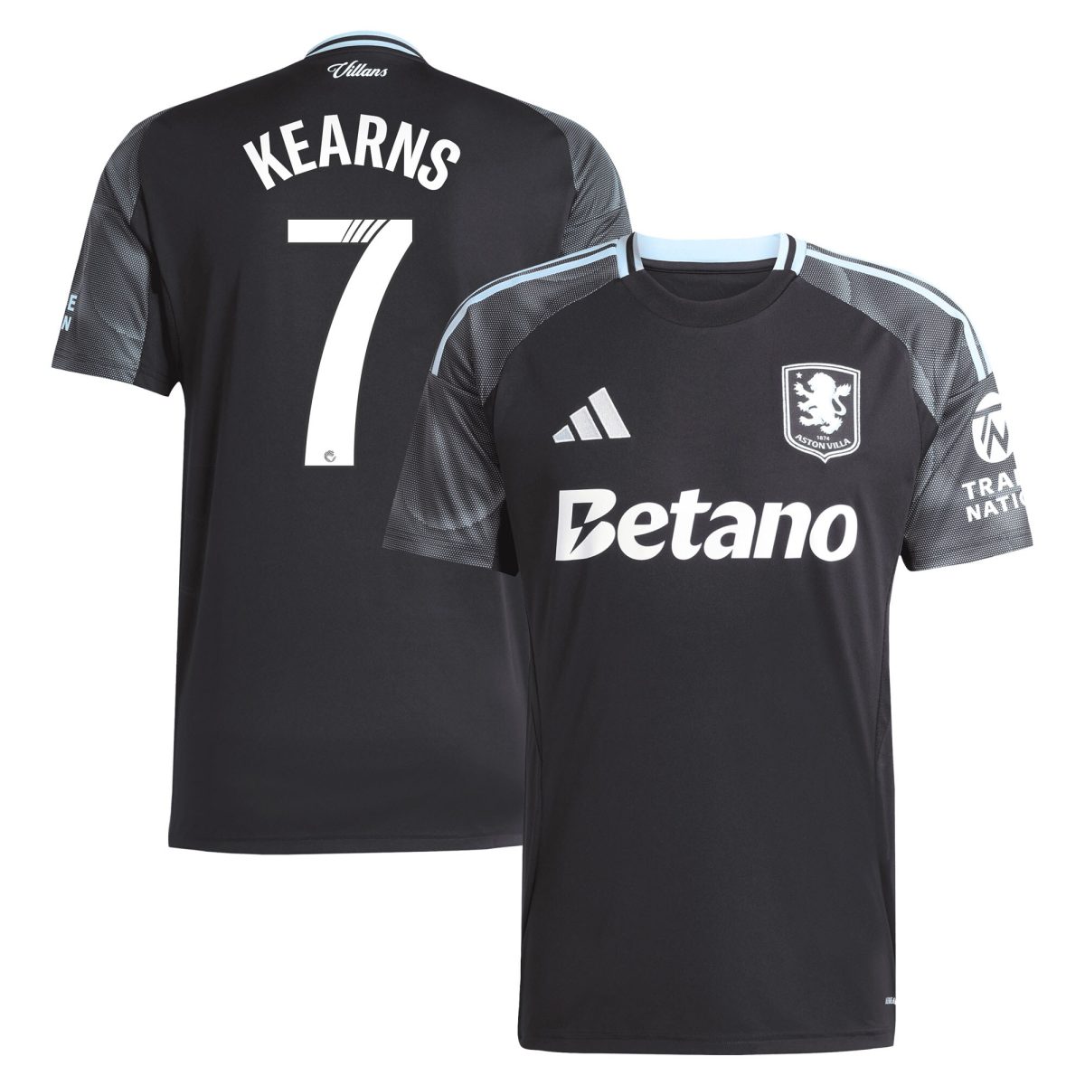 aston villa adidas wsl away shirt 2025-26 with kearns 7 printing Collection | Aston Villa Football Kits and Shirts