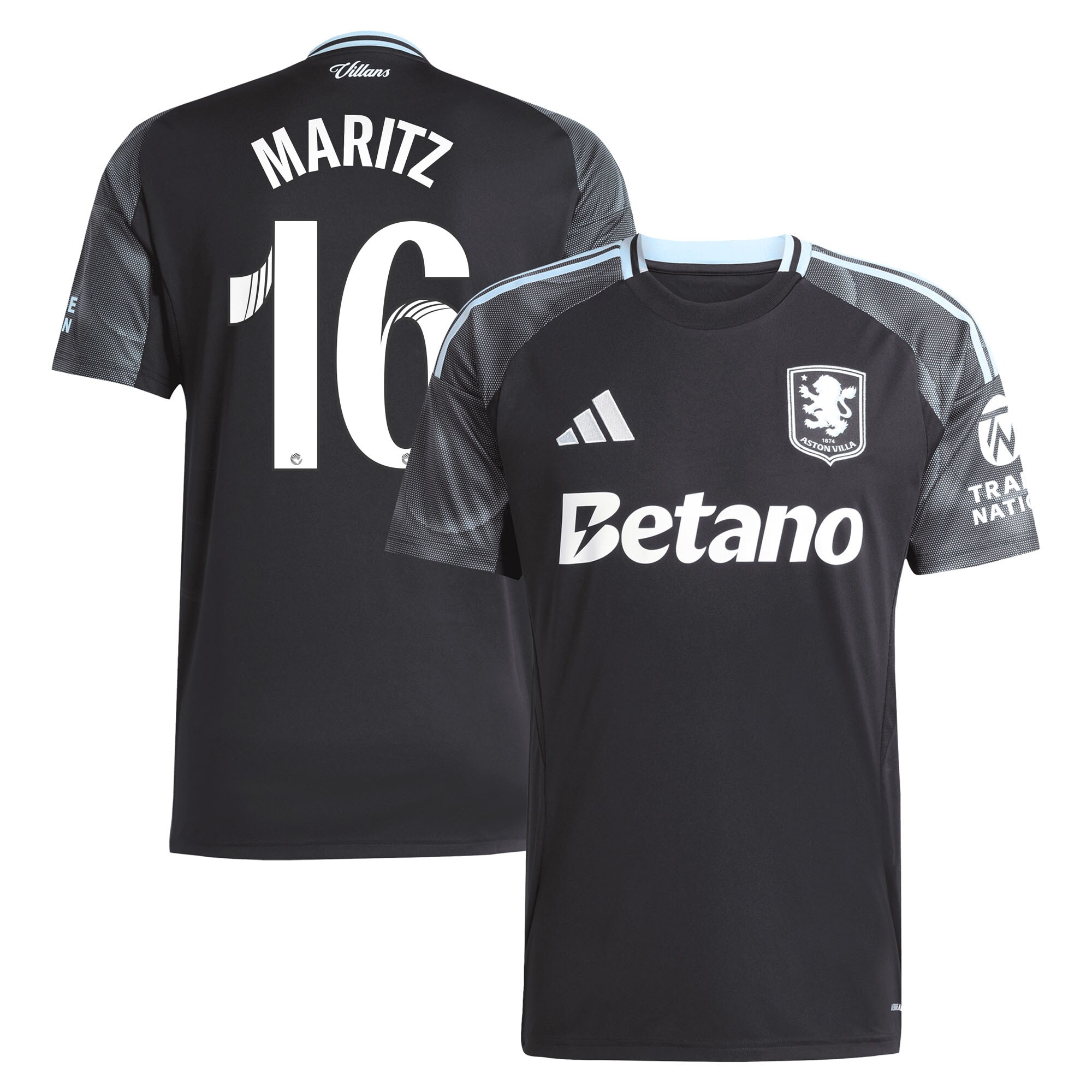 aston villa adidas wsl away shirt 2025-26 with maritz 16 printing Collection | Aston Villa Football Kits and Shirts