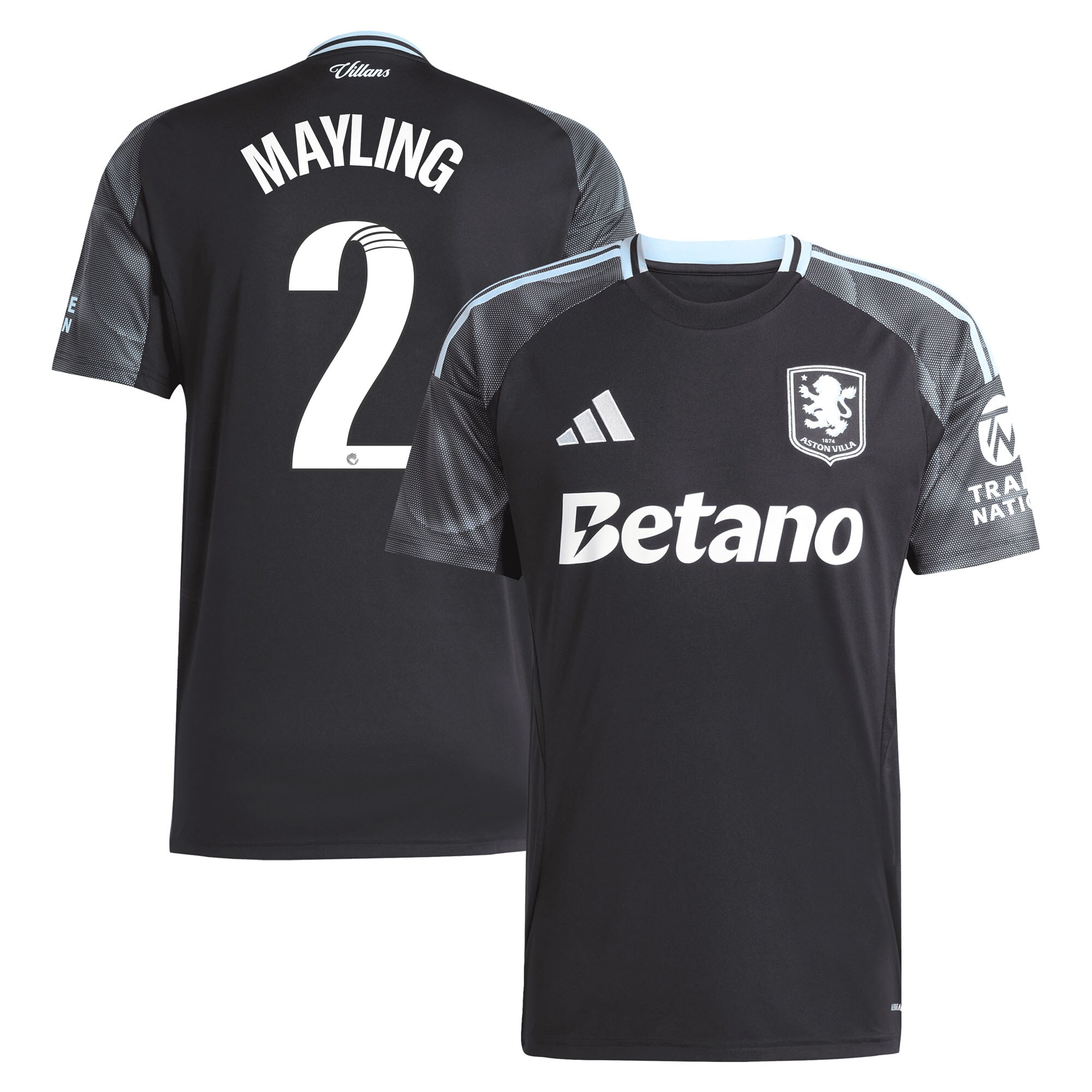 aston villa adidas wsl away shirt 2025-26 with mayling 2 printing Collection | Aston Villa Football Kits and Shirts
