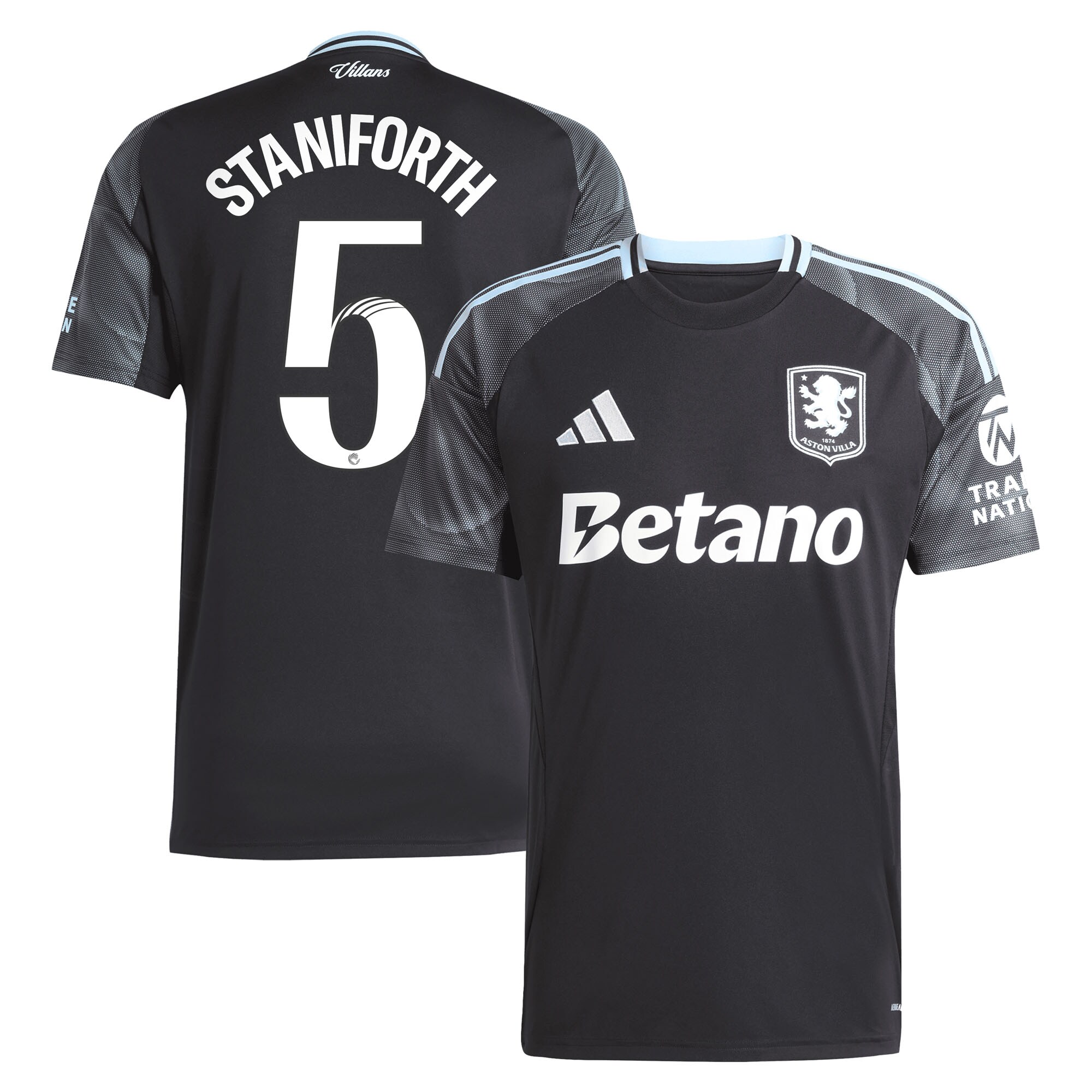 aston villa adidas wsl away shirt 2025-26 with staniforth 5 printing Collection | Aston Villa Football Kits and Shirts