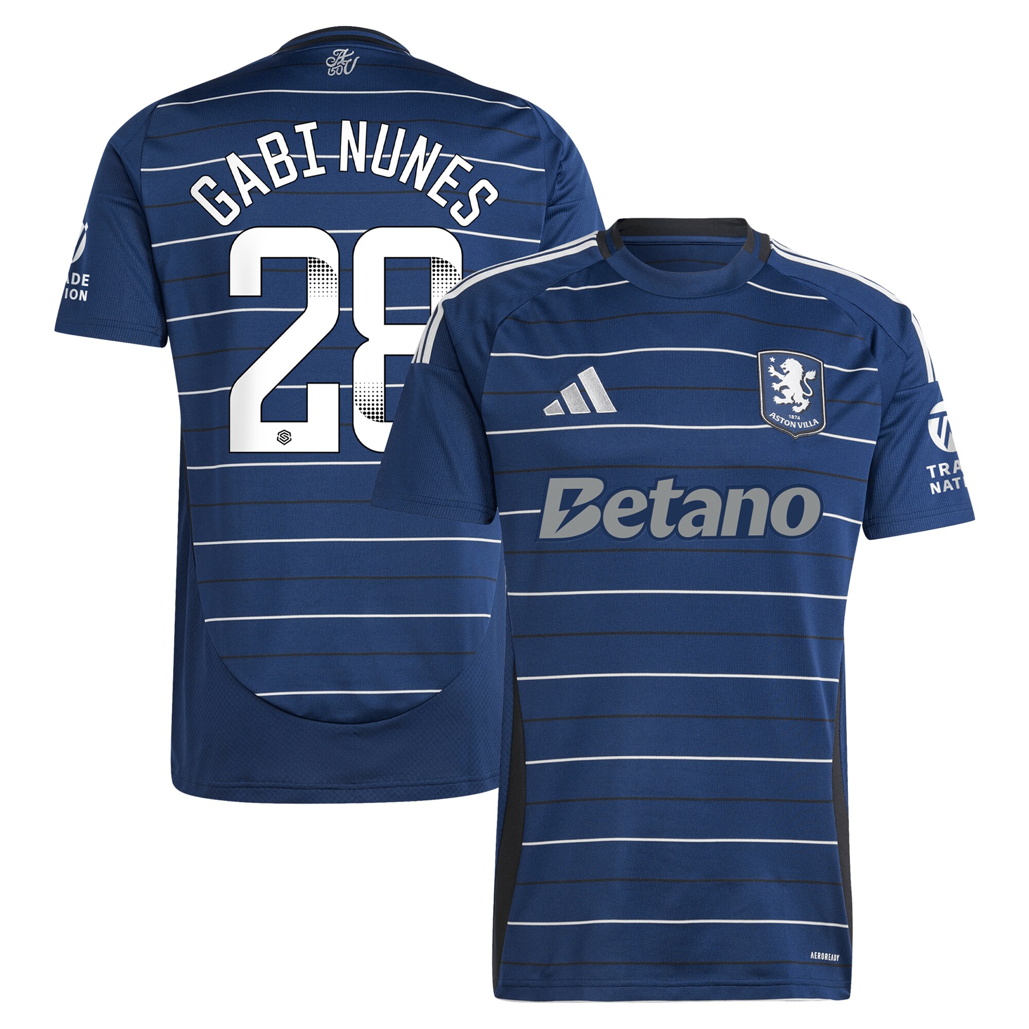 aston villa adidas wsl third shirt 2024-25 with gabi nunes 28 printing Collection | Aston Villa Football Kits and Shirts