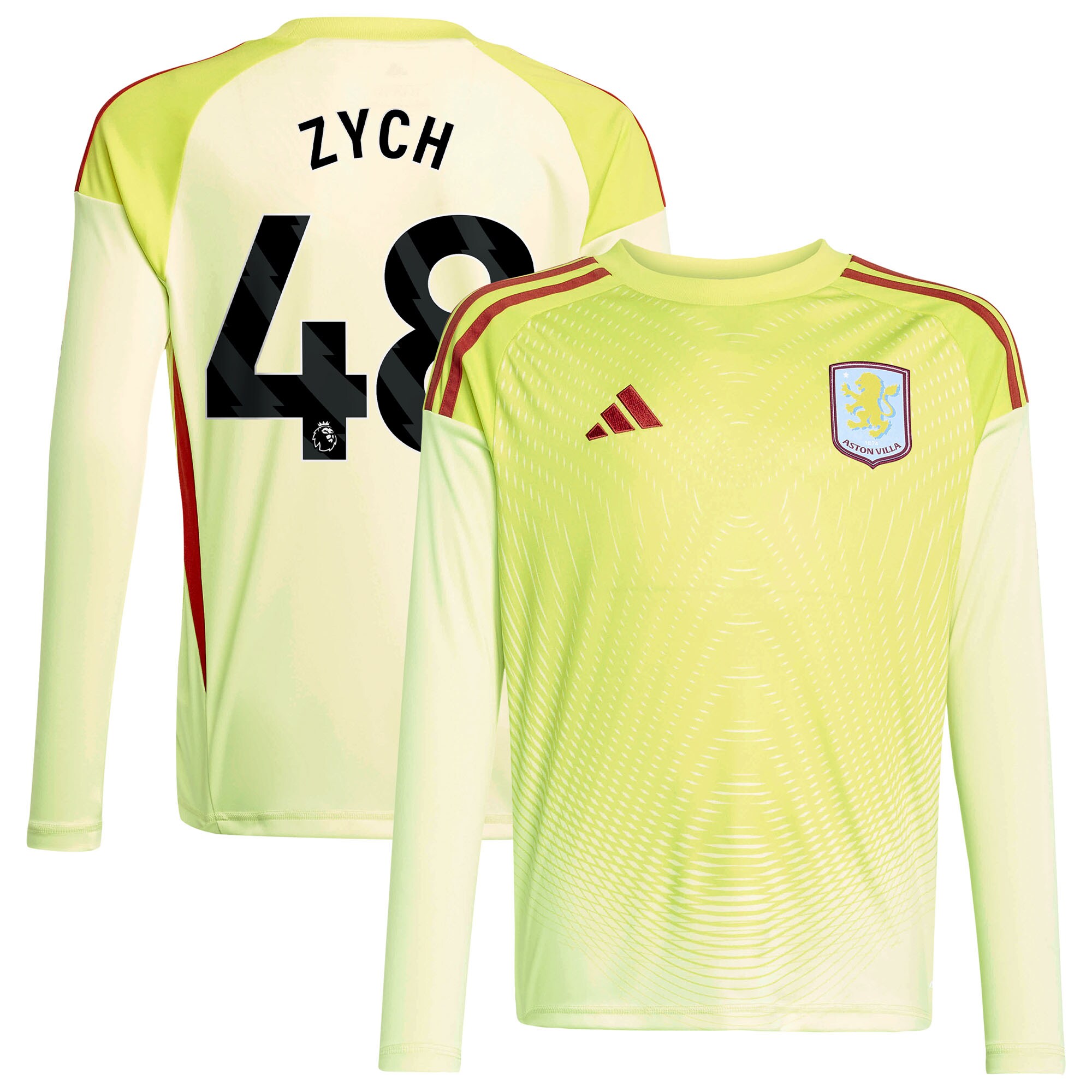 aston villa away goalkeeper shirt 2025-26 – kids with zych 48 printing Collection | Aston Villa Football Kits and Shirts