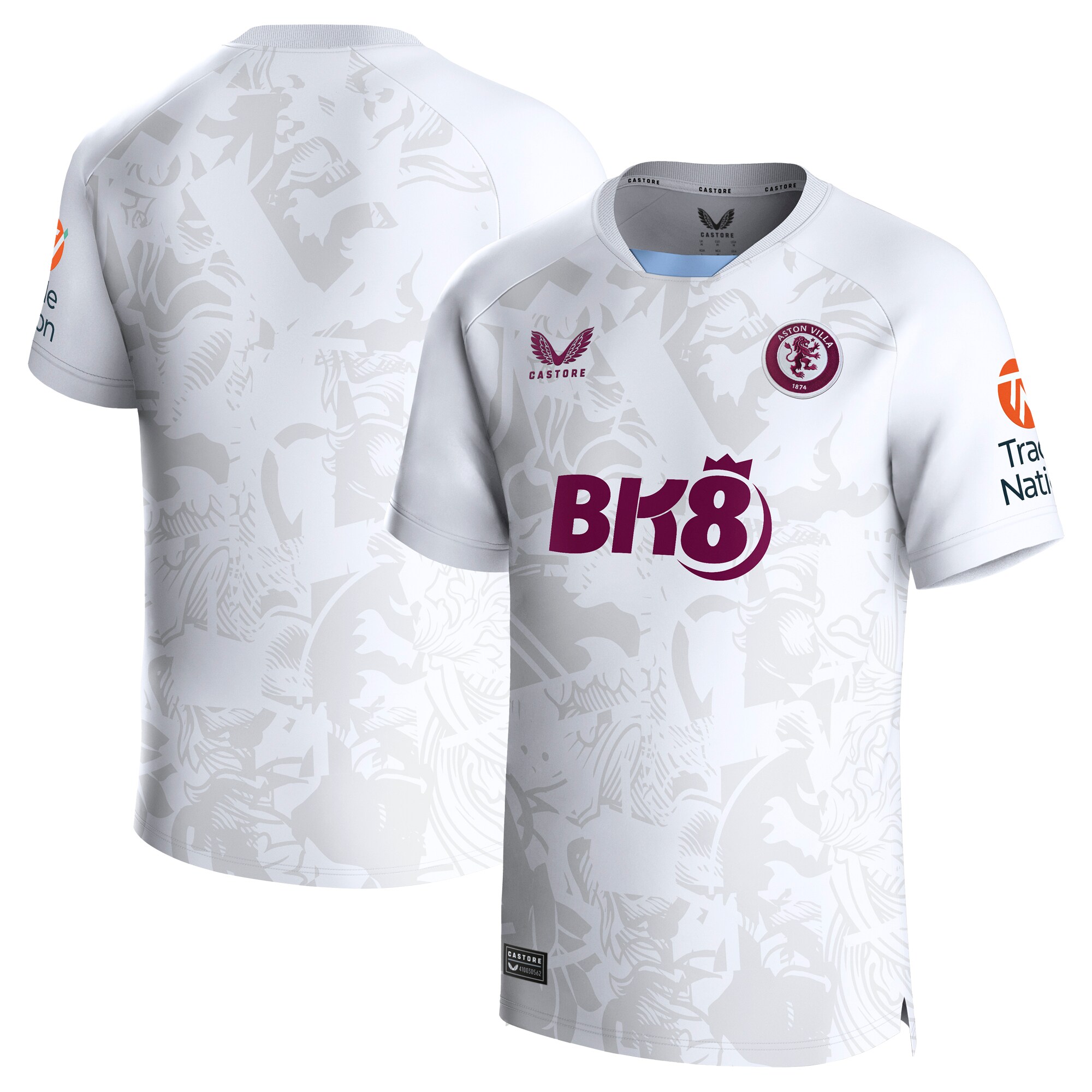 aston villa castore away shirt 2023-24 with custom printing Collection | Aston Villa Football Kits and Shirts