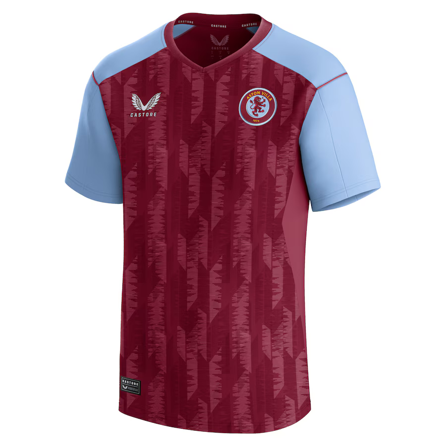 aston villa castore home shirt 2023-24 – kids with custom printing Collection | Aston Villa Football Kits and Shirts