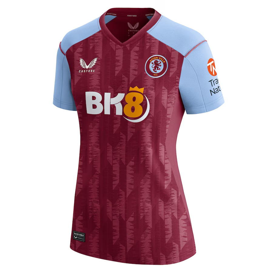 aston villa castore home shirt 2023-24 – womens with custom printing Collection | Aston Villa Football Kits and Shirts