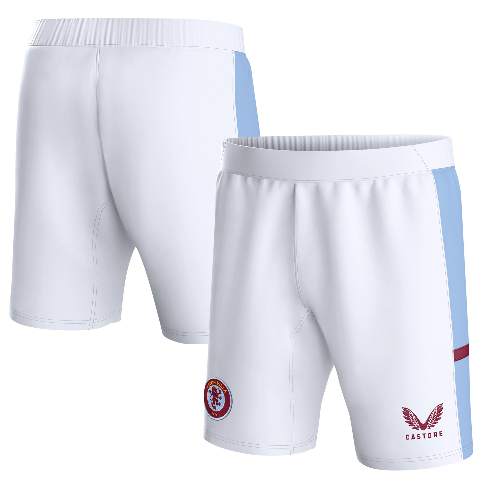 aston villa castore home shorts 2023-24 – kids with custom printing Collection | Aston Villa Football Kits and Shirts