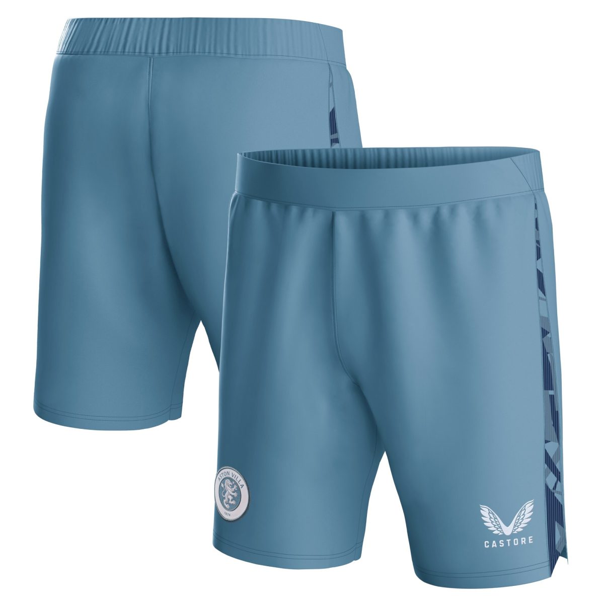 aston villa castore third shorts 2023-24 – kids with custom printing Collection | Aston Villa Football Kits and Shirts