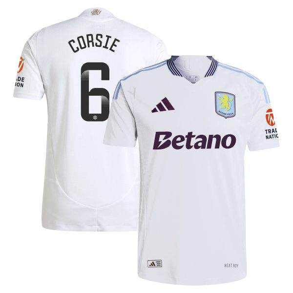 aston villa wsl adidas away authentic shirt 2024-25 with corsie 6 printing Collection | Aston Villa Football Kits and Shirts