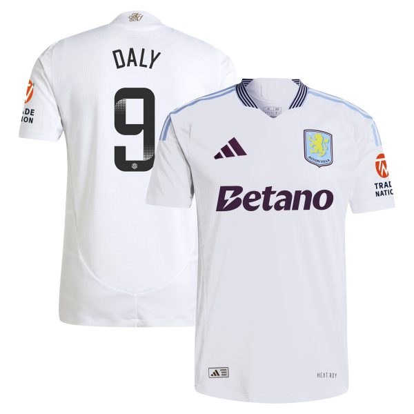 aston villa wsl adidas away authentic shirt 2024-25 with daly 9 printing Collection | Aston Villa Football Kits and Shirts
