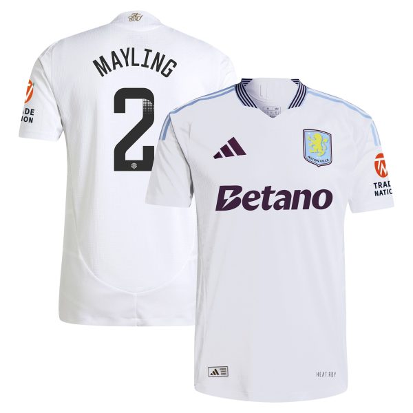 aston villa wsl adidas away authentic shirt 2024-25 with mayling 2 printing Collection | Aston Villa Football Kits and Shirts