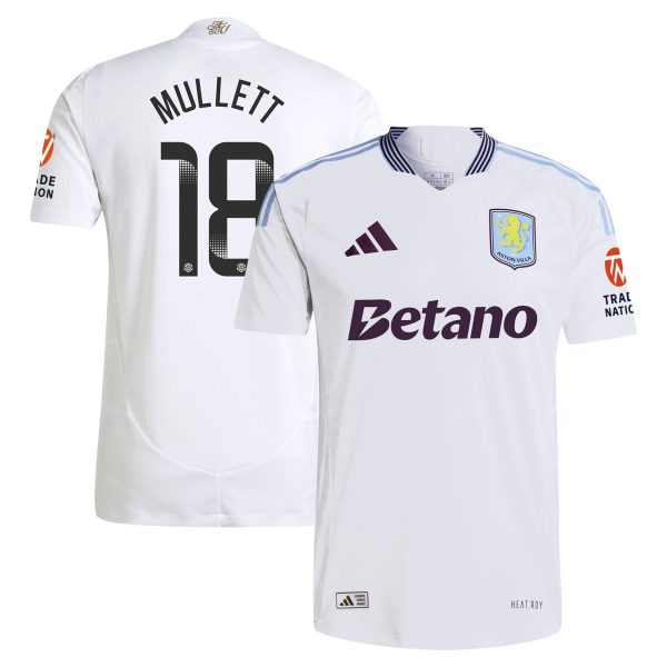 aston villa wsl adidas away authentic shirt 2024-25 with mullett 18 printing Collection | Aston Villa Football Kits and Shirts