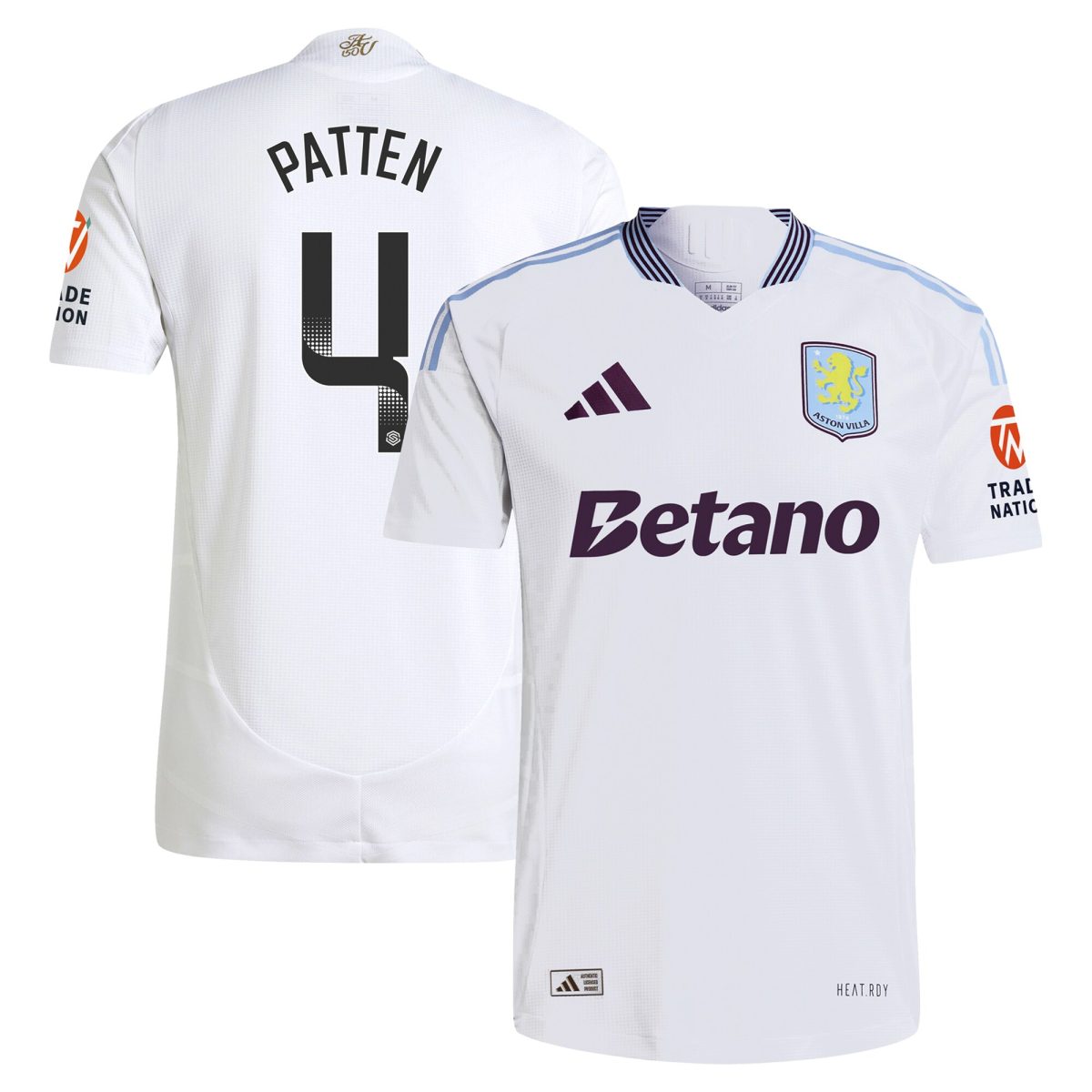 aston villa wsl adidas away authentic shirt 2024-25 with patten 4 printing Collection | Aston Villa Football Kits and Shirts