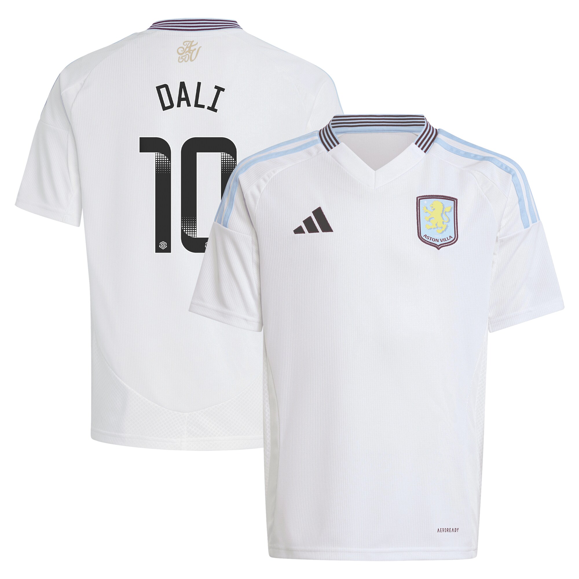 aston villa wsl adidas away shirt 2024-25 – kids with dali 10 printing Collection | Aston Villa Football Kits and Shirts