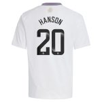 aston villa wsl adidas away shirt 2024-25 – kids with hanson 20 printing Collection | Aston Villa Football Kits and Shirts