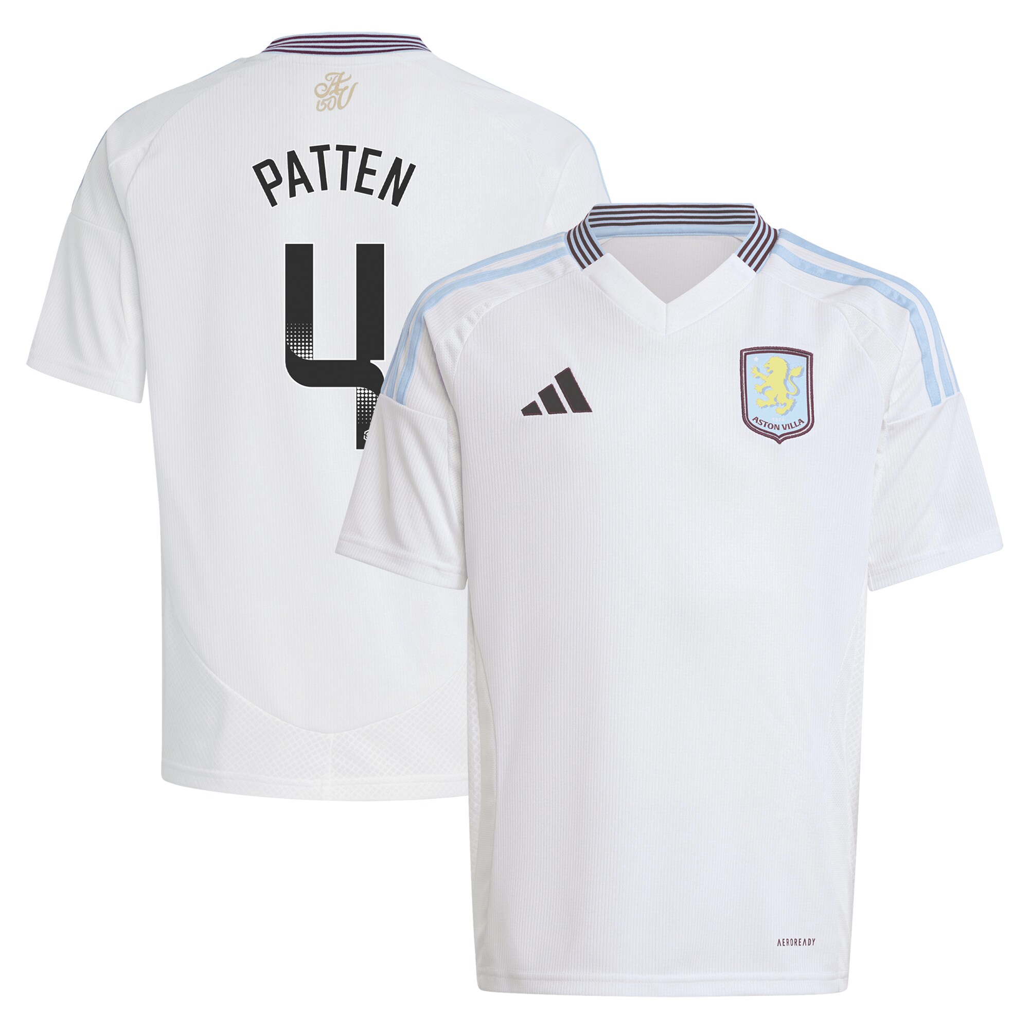 aston villa wsl adidas away shirt 2024-25 – kids with patten 4 printing Collection | Aston Villa Football Kits and Shirts