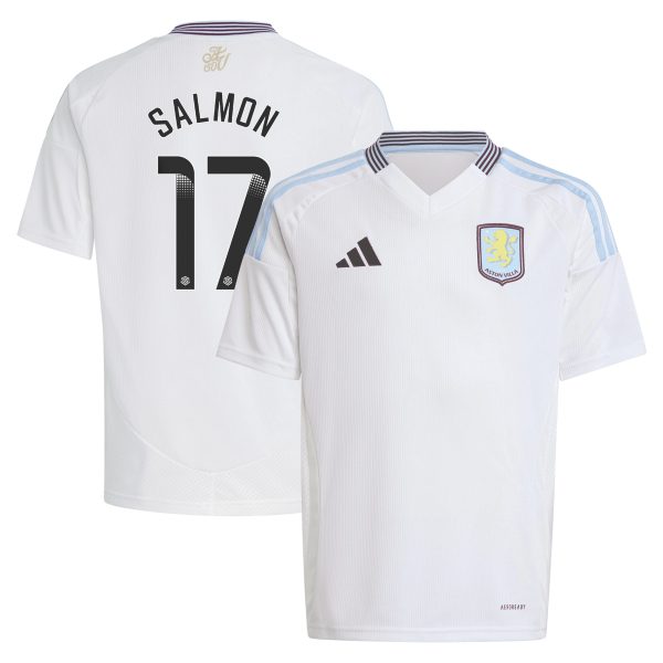 aston villa wsl adidas away shirt 2024-25 – kids with salmon 17 printing Collection | Aston Villa Football Kits and Shirts