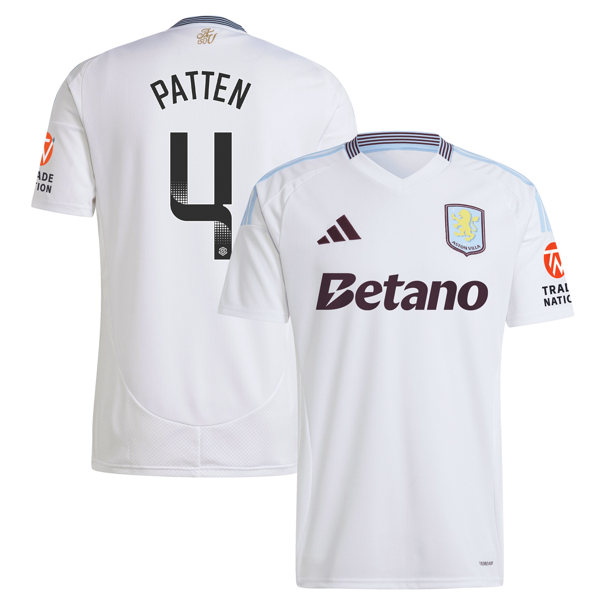 aston villa wsl adidas away shirt 2024-25 with patten 4 printing Collection | Aston Villa Football Kits and Shirts
