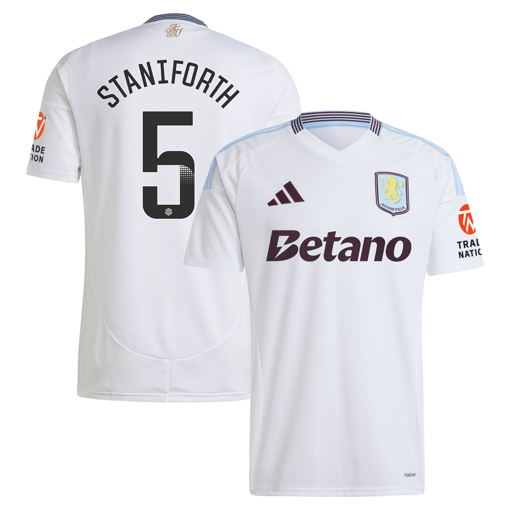 aston villa wsl adidas away shirt 2024-25 with staniforth 5 printing Collection | Aston Villa Football Kits and Shirts