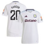 aston villa wsl adidas away shirt 2024-25 – womens with hanson 20 printing Collection | Aston Villa Football Kits and Shirts