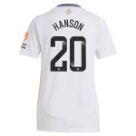 aston villa wsl adidas away shirt 2024-25 – womens with hanson 20 printing Collection | Aston Villa Football Kits and Shirts