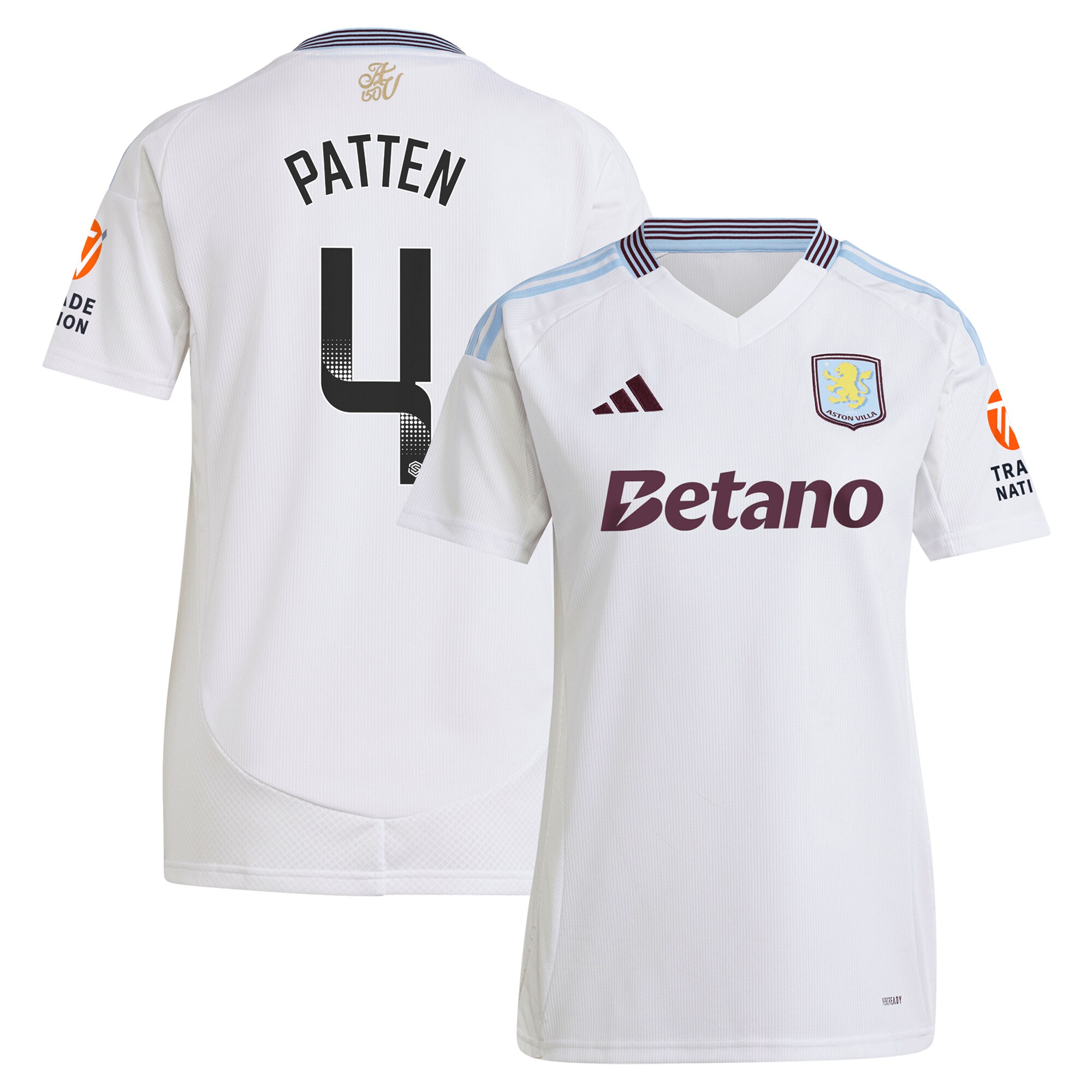 aston villa wsl adidas away shirt 2024-25 – womens with patten 4 printing Collection | Aston Villa Football Kits and Shirts