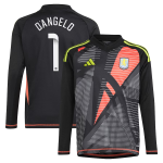 aston villa wsl adidas goalkeeper shirt 2024-25 – long sleeve – kids with d8217angelo 1 printing Collection | Aston Villa Football Kits and Shirts