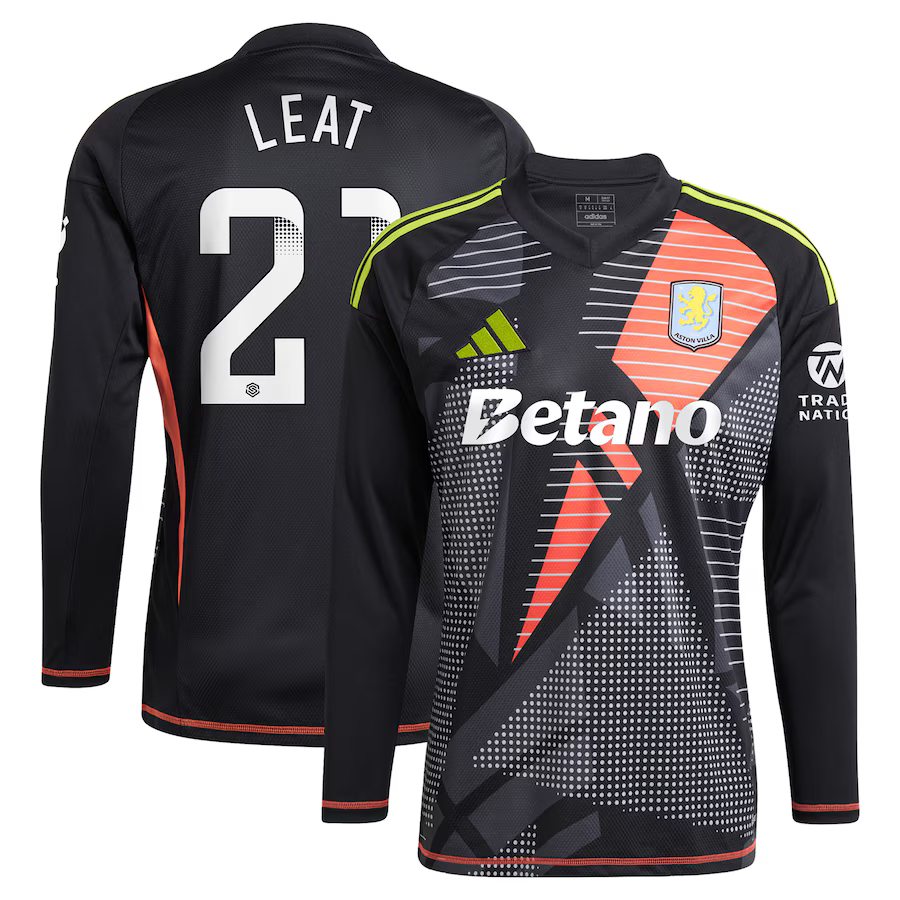 aston villa wsl adidas goalkeeper shirt 2024-25 – long sleeve with leat 21 printing – 202030947 Collection | Aston Villa Football Kits and Shirts
