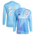 aston villa wsl adidas goalkeeper shirt 2024-25 – long sleeve with leat 21 printing – 202030996 Collection | Aston Villa Football Kits and Shirts