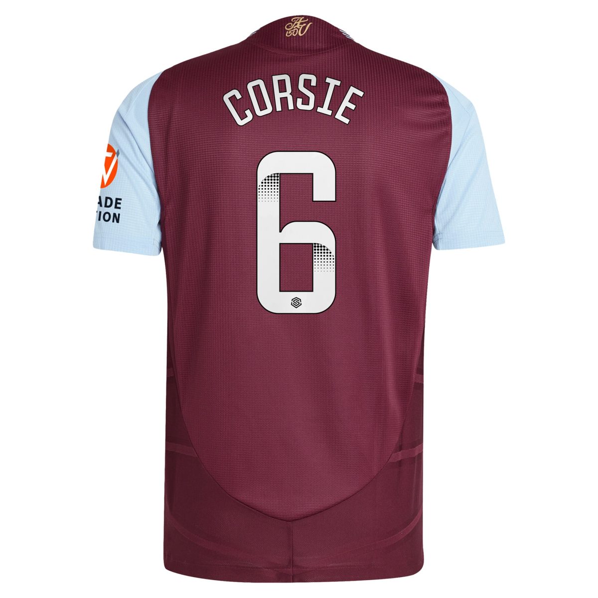 aston villa wsl adidas home authentic shirt 2024-25 with corsie 6 printing Collection | Aston Villa Football Kits and Shirts