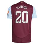 aston villa wsl adidas home authentic shirt 2024-25 with hanson 20 printing Collection | Aston Villa Football Kits and Shirts