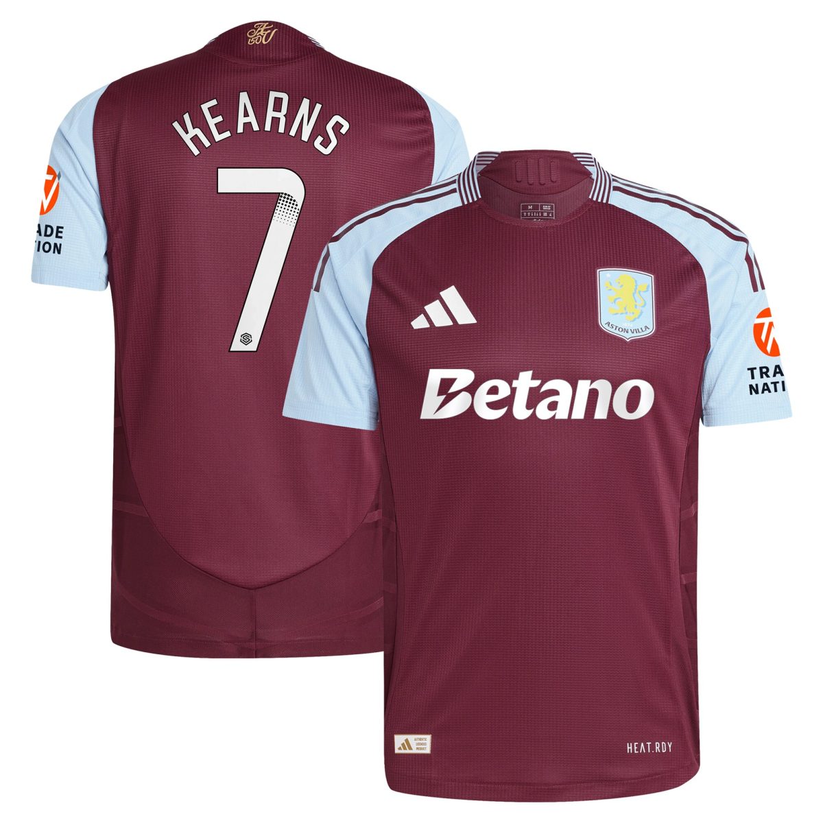 aston villa wsl adidas home authentic shirt 2024-25 with kearns 7 printing Collection | Aston Villa Football Kits and Shirts