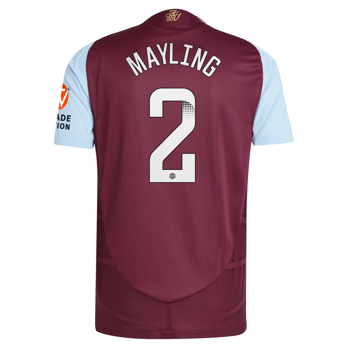 aston villa wsl adidas home authentic shirt 2024-25 with mayling 2 printing Collection | Aston Villa Football Kits and Shirts