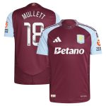 aston villa wsl adidas home authentic shirt 2024-25 with mullett 18 printing Collection | Aston Villa Football Kits and Shirts